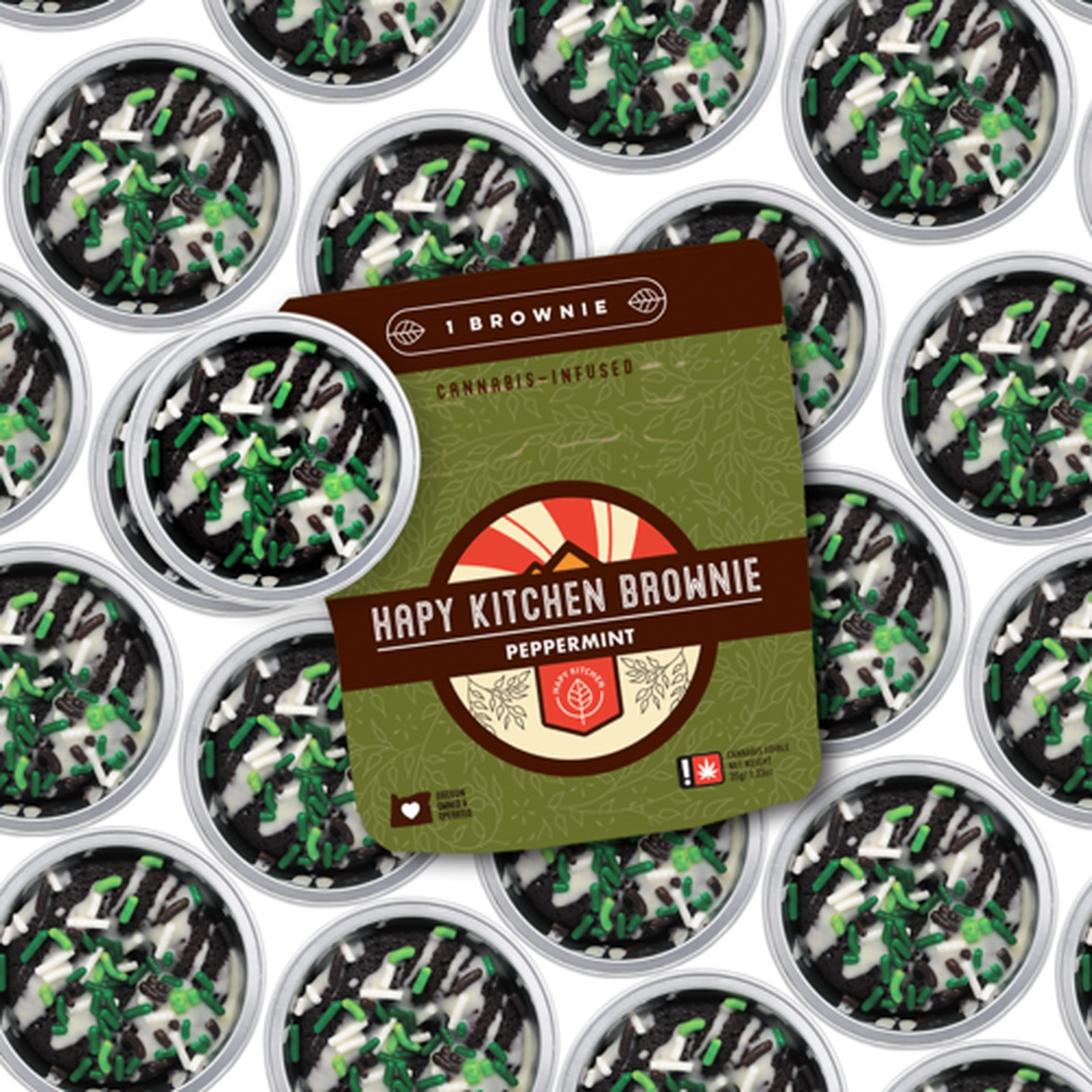 Hapy Kitchen: Peppermint Brownie Single